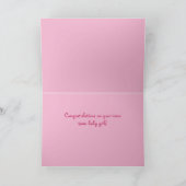 Pea Pod Pals Nieuwe Baby Meisjes Gefeliciteerd Kaa Kaart (Binnen)