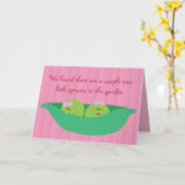 Pea Pod Pals Nieuwe Baby Meisjes Gefeliciteerd Kaa Kaart (Gele Bloem)