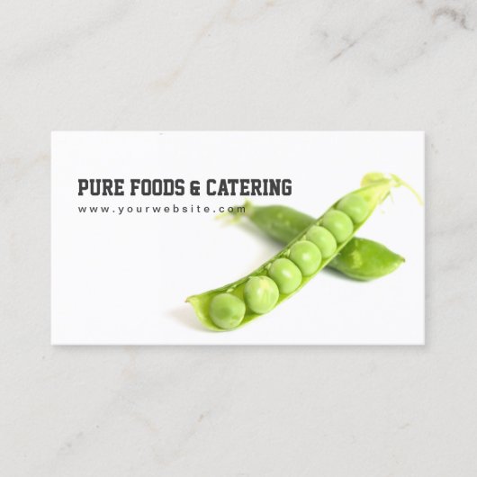 Pea Pod Pure Foods & Catering Vegan Visitekaartje (Voorkant)