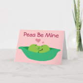 Pea Pod Sweethearts Be Mine Kaart (Voorkant)