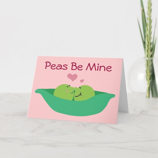 Pea Pod Sweethearts Be Mine Kaart (Voorkant)