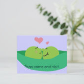 Pea Pod Sweethearts Briefkaart (Staand voorkant)