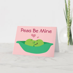Pea Pod Sweethearts is een mijnkaart Feestdagen Kaart