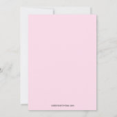 Pea Pod Twin Girls Baby Shower Invitations Kaart (Achterkant)