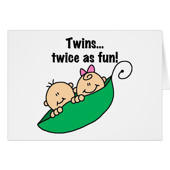 Pea Pod Twins Twin as Fun (Voorkant Horizontaal)