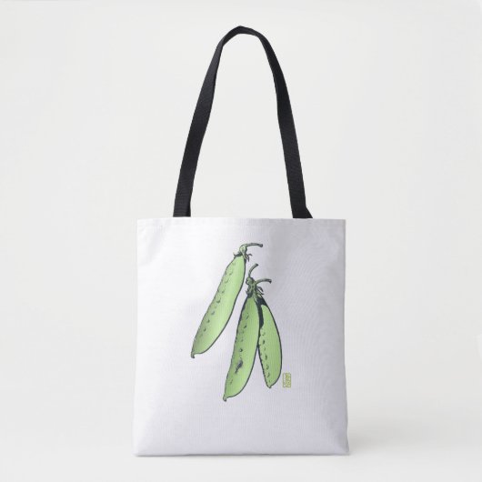 Pea Pods Sturdy pensed Polyester Schouder Tas (Voorkant)