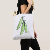 Pea Pods Sturdy pensed Polyester Schouder Tas (Dichtbij)
