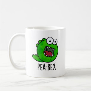 Pea Rex Funny Dinosaur Veggie TRex Pun Koffiemok
