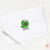 Pea Rex Funny Dinosaur Veggie TRex Pun Ronde Sticker (Envelop)