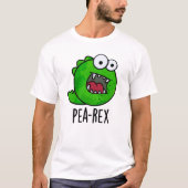 Pea Rex Funny Dinosaur Veggie TRex Pun T-shirt (Voorkant)