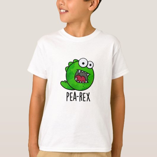 Pea Rex Funny Dinosaur Veggie TRex Pun T-shirt (Voorkant)