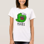Pea Rex Funny Dinosaur Veggie TRex Pun T-shirt (Voorkant)