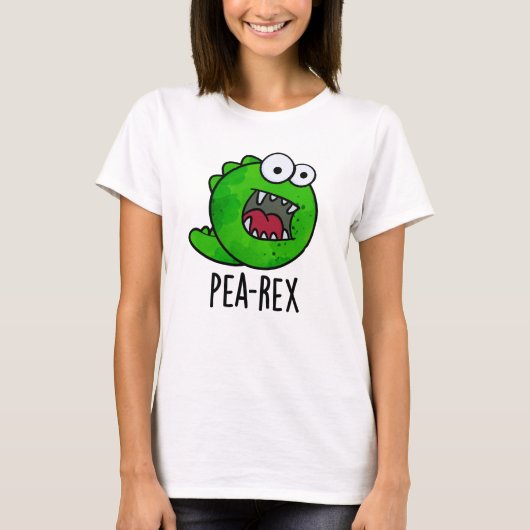 Pea Rex Funny Dinosaur Veggie TRex Pun T-shirt (Voorkant)