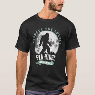 Pea Ridge Arkansas Respecteer de Lokale Bigfoot Sa T-shirt