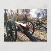 Pea Ridge, kanonnen in herfst-bladeren Briefkaart (Voorkant)
