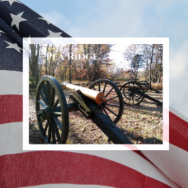 Pea Ridge, kanonnen in herfst-bladeren Briefkaart