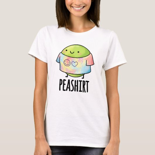 Pea Shirt Funny Veggie Pea TShirt Pun (Voorkant)