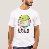 Pea Shirt Funny Veggie Pea TShirt Pun (Voorkant)