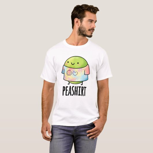 Pea Shirt Funny Veggie Pea TShirt Pun (Voorkant volledig)