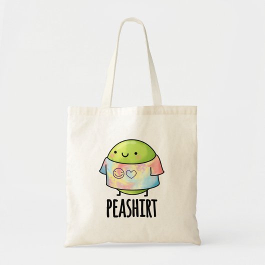 Pea Shirt Funny Veggie Pea TShirt Pun Tote Bag (Voorkant)