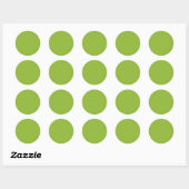 Pea Soup Green Ronde Sticker (Vel)