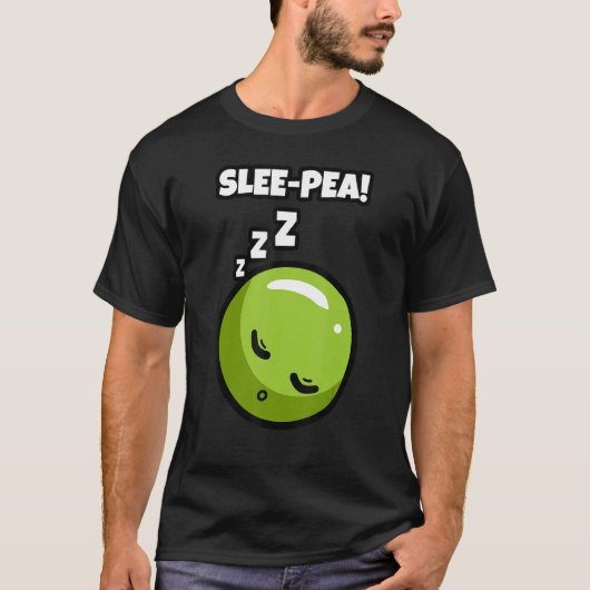 Pea Vegetarian Sleeping Seed Pod Flowering Plant V T-shirt (Voorkant)