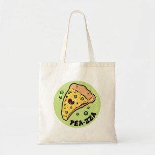 Pea-zza Schattigee Pizza Plantaardige Pun Canvas t Tote Bag