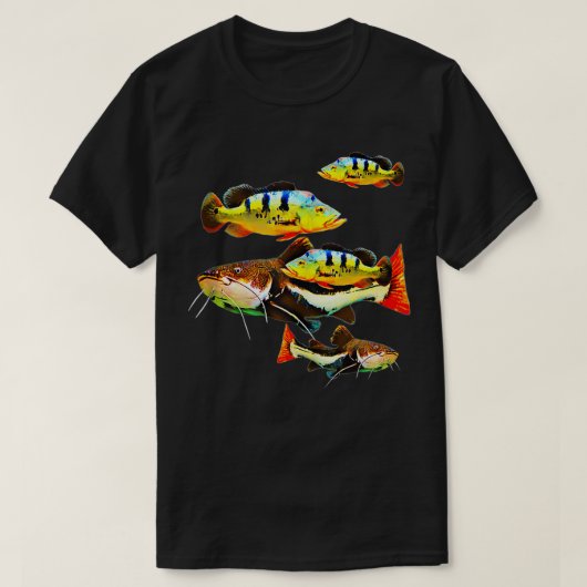 PeaBass Roodstaart Catfish Monster Aquarium Fish T T-shirt (Design voorkant)