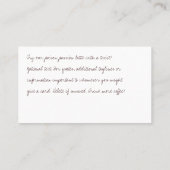 Peaberry Coffee Drink Punch Card Klantenkaartje (Achterkant)