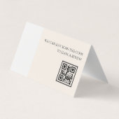 Peac Elegant Hostel Minimale QR-code review Visitekaartje (Achterkant)