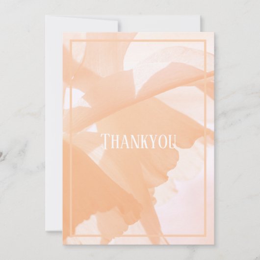 Peac Fuzz Abstracte Bloemen Bedankkaart (Voorkant)