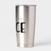 Peace 2 geïsoleerde drinkbeker (Links)