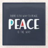 Peace 2 glazen onderzetter (Voorkant)