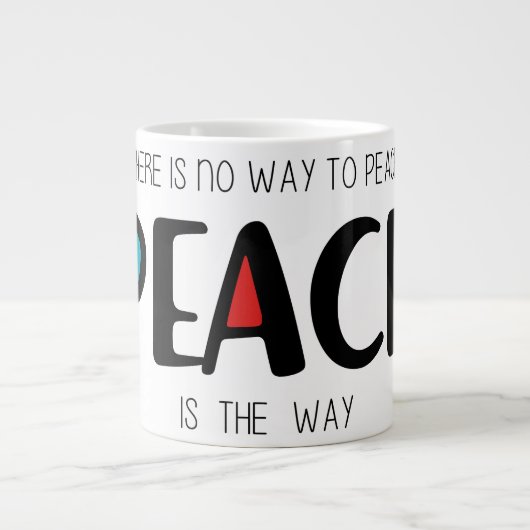 Peace 2 grote koffiekop (Voorkant)