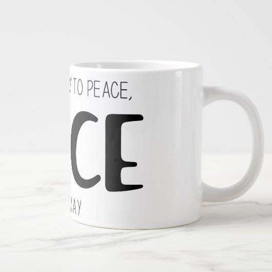 Peace 2 grote koffiekop (Rechts)