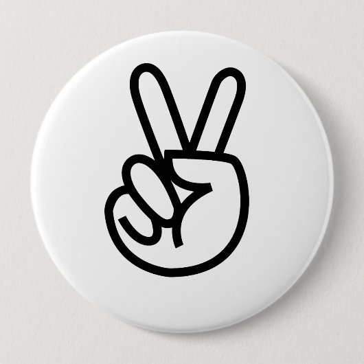 PEACE (2).png Ronde Button 4,0 Cm (Voorkant)