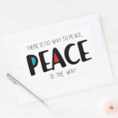 Peace 2 rechthoekige sticker (Envelop)