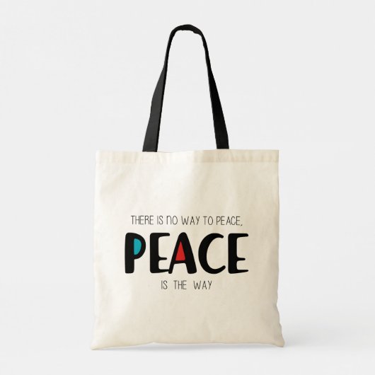 Peace 2 tote bag (Achterkant)