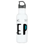 Peace 2 waterfles  (Achterkant)