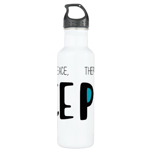 Peace 2 waterfles  (Achterkant)