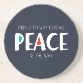 Peace 2 zandsteen onderzetter (Voorkant)