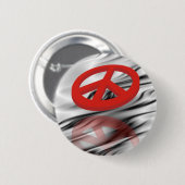Peace 3D / reflexen Ronde Button 5,7 Cm (Voorkant /achterkant)