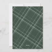 Peace 5 foto collage donkergroen minimale kerst feestdagenkaart (Achterkant)