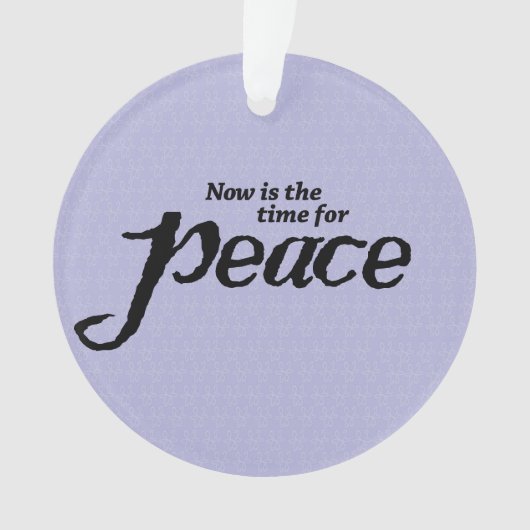 "Peace" acryl kleurrijke kerst ornament (voorkant)