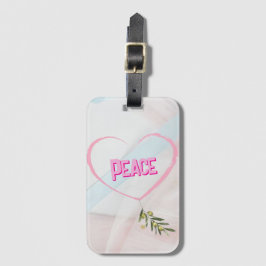 “Peace“ Acrylic Bagagelabel