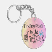 Peace Acrylic Sleutelhanger (Voorkant Links)