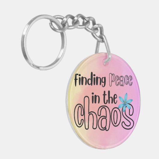 Peace Acrylic Sleutelhanger (Voorkant Links)