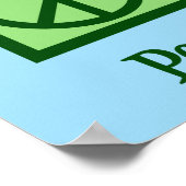 PEACE-adapter voor vredesliefde Poster (Hoek)