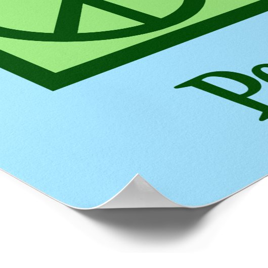 PEACE-adapter voor vredesliefde Poster (Hoek)