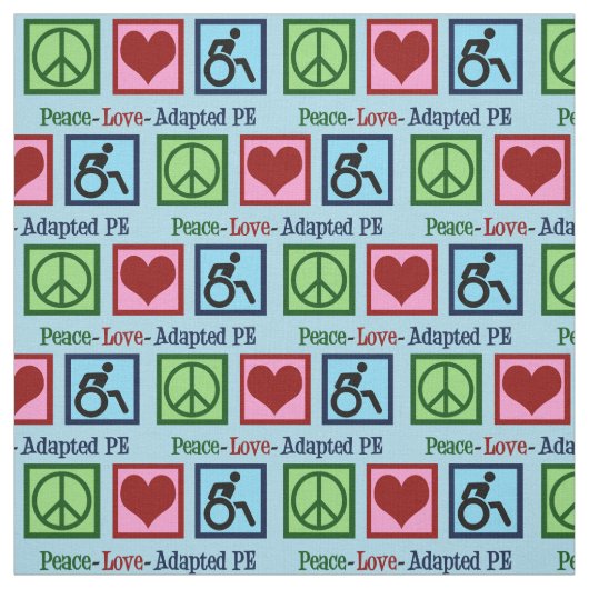 PEACE-adapter voor vredesliefde Stof (Swatch)